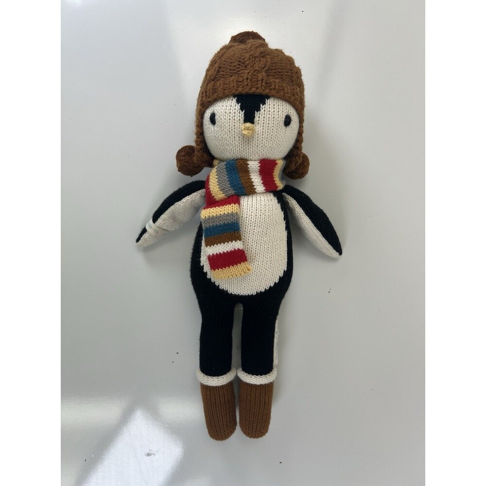 Cuddle & Kind Everest Penguin 15" Hand Knit Stuffed Animal Doll Plush Nursery - Picture 3 of 10
